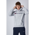 Champion Bluza z kapturem (Fleece-Hoodie) Duży nadruk logo jasnoszary Mężczyźni