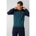 Champion Bluza z kapturem (Hoodie) z polaru bawełnianego w kolorze liściastym/z ciemnoniebieskim dla mężczyzn