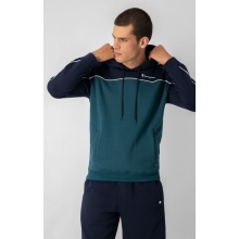 Champion Bluza z kapturem (Hoodie) z polaru bawełnianego w kolorze liściastym/z ciemnoniebieskim dla mężczyzn