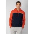 Champion Bluza z kapturem (Hoodie) z polaru bawełnianego w kolorze czerwonym/ciemnoniebieskim dla mężczyzn