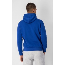 Champion Bluza z kapturem (Hoodie) z bawełnianego frotte z dużym nadrukiem logo niebieska/biała męska