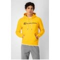 Champion Bluza z kapturem (Hoodie) z bawełnianego frotte z dużym nadrukiem logo żółta/czarna męska