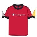 Champion T-shirt rekreacyjne (bawełna) Crew Ringer z logo 2023 czerwony chłopcy