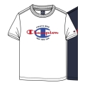 Champion T-shirt rekreacyjne (bawełna) Crew Graphic Print 2023 biały chłopcy