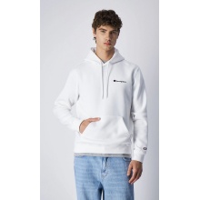 Champion Bluza z kapturem (Fleece-Hoodie) z małym haftowanym logo biały męski