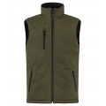 Clique Softshellowa kamizelka Padded Vest (czysta, pikowana kamizelka softshellowa) khaki/zielona męska