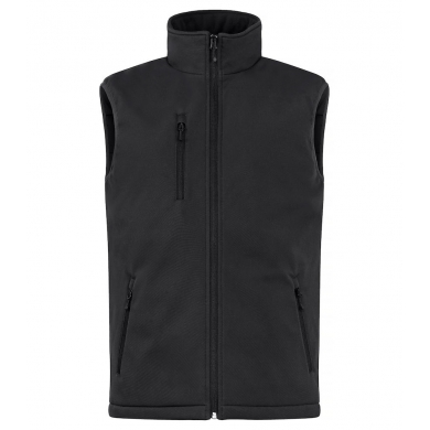 Clique Softshellowa kamizelka Padded Vest (czysta, pikowana kamizelka softshellowa) czarna męska