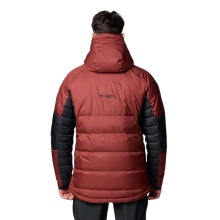 Kurtka Zimowa Columbia Roaring Fork Down Jacket (wodoodporna, Omni-Heat Infinity) ciemnoczerwona/czarna męska