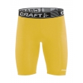 Craft Kompresyjne Szorty Boxer (dopasowane) Pro Control żółte Męskie