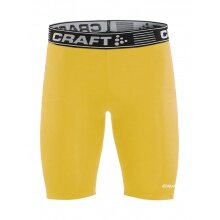 Craft Kompresyjne Szorty Boxer (dopasowane) Pro Control żółte Męskie