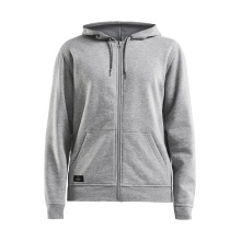 Craft Bluza z kapturem Hoodie Community FZ (Zamek błyskawiczny z przodu, sportowy krój) szary Mężczyźni