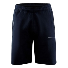 Craft Spodenki dresowe Core Soul Sweatshorts (miękki materiał, boczne kieszenie z zamkiem błyskawicznym) krótkie granatowe męskie