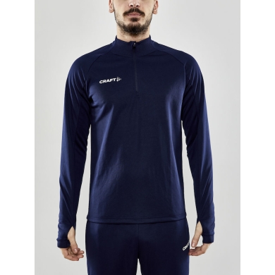 Craft Sportowa koszulka z długim rękawem Evolve Halfzip - wytrzymała, z materiału elastycznego - granatowa męska