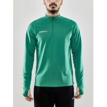 Craft Sportowa koszulka z długim rękawem Evolve Halfzip - wytrzymała, z materiału elastycznego - zielona męska