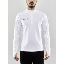 Craft Sportowa koszulka z długim rękawem Evolve Halfzip - wytrzymała, z materiału elastycznego - biała męska