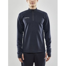 Craft Sportowa koszulka z długim rękawem Evolve Halfzip - wytrzymała, z materiału elastycznego - ciemnoszara męska