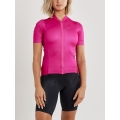 Craft Koszulka rowerowa Core Essence Jersey Tight Fit (optymalna swoboda ruchów) różowa damska