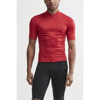 Craft Koszulka rowerowa Core Essence Jersey Tight Fit (optymalna swoboda ruchów) czerwona męska