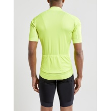 Craft Koszulka rowerowa Core Essence Jersey Tight Fit (optymalna swoboda ruchów) neonowy żółty mężczyźni