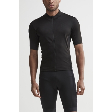 Craft Koszulka rowerowa Core Essence Jersey Tight Fit (optymalna swoboda ruchów) czarna męska