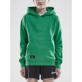 Craft Bluza z kapturem Hoodie Community (dopasowanie sportowe) zielona dziecięca