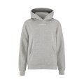 Craft Bluza z kapturem Community 2.0 Logo Hoodie (dopasowanie sportowe) szara Damska