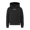 Craft Bluza z kapturem Community 2.0 Logo Hoodie (dopasowanie sportowe) czarna dziecięca