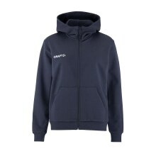 Craft Bluza z kapturem Community 2.0 Logo Full Zip Hoodie (Bawełna/Poliester) granatowa Damska