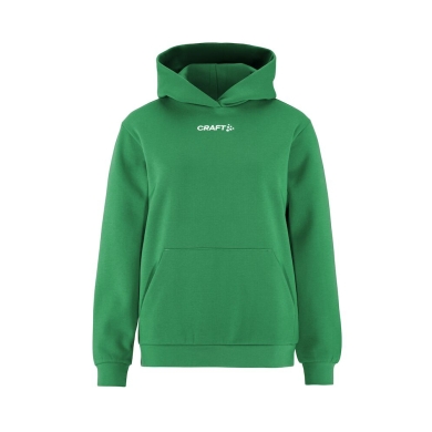 Craft Bluza z kapturem Community 2.0 Logo Hoodie (dopasowanie sportowe) zielona Damska