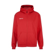 Craft Bluza z kapturem Community 2.0 Logo Full Zip Hoodie (Bawełna/Poliester) czerwony Mężczyźni