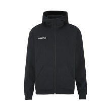 Craft Bluza z kapturem Community 2.0 Logo Full Zip Hoodie (Bawełna/Poliester) czarna Męska