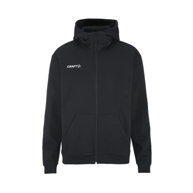 Craft Bluza z kapturem Community 2.0 Logo Full Zip Hoodie (Bawełna/Poliester) czarna Męska