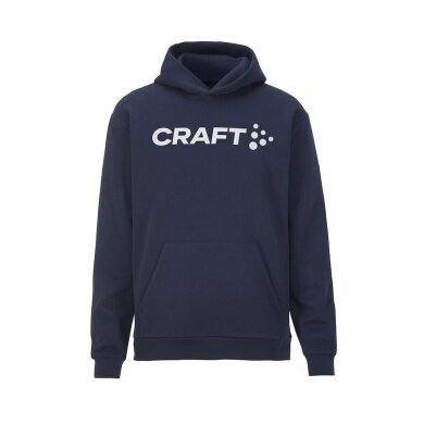 Craft Bluza z kapturem Community 2.0 (wysoki komfort noszenia) granatowa męska