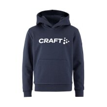 Craft Bluza z kapturem Community 2.0 (wysoki komfort noszenia) granatowa dziecięca