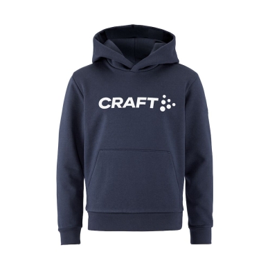 Craft Bluza z kapturem Community 2.0 (wysoki komfort noszenia) granatowa dziecięca