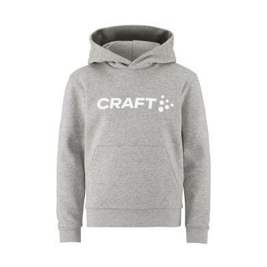 Craft Bluza z kapturem Community 2.0 (wysoki komfort noszenia) jasnoszara dziecięca