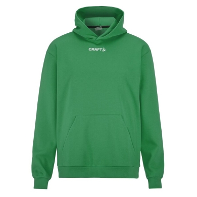 Craft Bluza z kapturem Community 2.0 Logo Hoodie (dopasowanie sportowe) zielona Mężczyźni