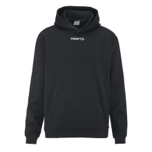 Craft Bluza z kapturem Community 2.0 Logo Hoodie (dopasowanie sportowe) czarna Mężczyźni