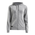 Craft Bluza z kapturem Hoodie Community FZ (Zamek błyskawiczny z przodu, sportowy krój) szary Damski