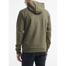 Craft Bluza z kapturem Core Soul Full Zip Hood (miękki materiał, z kieszeniami na zamek błyskawiczny) khaki zielony Mężczyźni