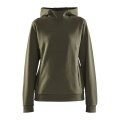 Craft Bluza z kapturem Hoodie Core Soul (komfortowy krój) khaki zielony Damska