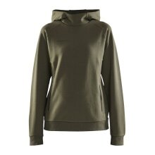 Craft Bluza z kapturem Hoodie Core Soul (komfortowy krój) khaki zielony Damska