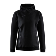 Craft Bluza z kapturem Hoodie Core Soul (komfortowy krój) czarna Damska