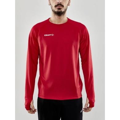 Craft Sportowa koszulka z długim rękawem Evolve Crew Neck - z materiału elastycznego - czerwony Mężczyźni