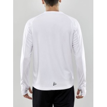 Craft Sportowa koszulka z długim rękawem Evolve Crew Neck - z materiału elastycznego - biała męska