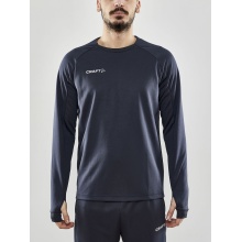 Craft Sportowa koszulka z długim rękawem Evolve Crew Neck - z materiału elastycznego - ciemnoszara męska