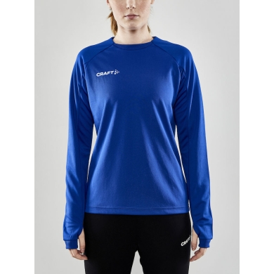 Craft Sportowa koszulka z długim rękawem Evolve Crew Neck - z materiału elastycznego - kobaltowa dla kobiet