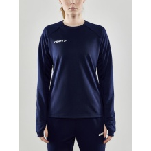 Craft Sportowa koszulka z długim rękawem Evolve Crew Neck - z materiału elastycznego - granatowa dla kobiet