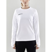 Craft Sportowa koszulka z długim rękawem Evolve Crew Neck - z materiału elastycznego - biała damska