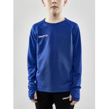 Craft Sportowa koszulka z długim rękawem Evolve Crew Neck - z materiału elastycznego - niebieski kobaltowy dla dzieci